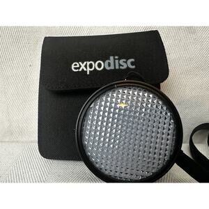 Expodisc 77mm Digital DSLR Camera White Balance Filter with case and lanyard